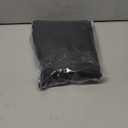 MIULEE Black Scalloped Shower Curtain Linen Textured with 12 Metal Hooks Cute Heavy Duty Washable Waterproof Thick Cloth Shower Curtains with Black Border for Bathroom Hotel Bathtub,W72*L78