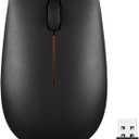 Lenovo 300 Wireless Mouse, Black, Computer Mouse for PC and Laptop with Windows, Ambidextrous Design, 2.4 GHz Nano USB Receiver, 12 Month Battery Life