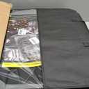 F150 Seat Covers, Napa Leather, for 2015-2025 Ford F150 SuperCrew and 2017-2025 F250 F350 F450 Heavy Duty(Full Set, Black&Gray)