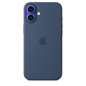 Apple iPhone 16 Plus Silicone Case with MagSafe and Camera Control: Lightweight Phone Case, Wireless Charging Compatible, Smooth Matte Finish; Denim