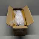 Metal Arch Backdrop Stand and Cover Set 7.2 ft, Wedding Arch Stand with White Cover for Party, Birthday, Wedding, Bridal Shower, Baby Shower (White, 7.2 ft)