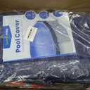 18 FT Round Winter Pool Cover for Above Ground Pools, Cable and Pulley | Windproof, Tear-Resistant, UV-Resistant Cover for Cold-Weather Protection, Easy Installation, and 3 FT Overlap