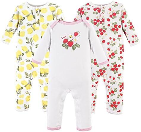 Hudson Baby Cotton Union Suit, 3 Pack Pants 3_6M