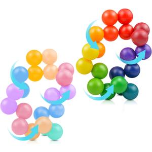2PCS Sensory Fidget Toys for Kids Toddler Adults, Autism Sensory Toys for Autistic Children, ADHD Tools ,Calm Down Desk Toys ,Stocking Stuffers Present for Girls Boys 3-12 Year Old Age(B)