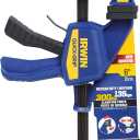 IRWIN QUICK-GRIP Bar Clamp, One-Handed, Medium-Duty, 6-Inch (1964717), Blue