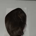 HAIRCUBE Bob Wigs for Women Synthetic Wig with Fringe Dark Brown Color