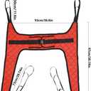 Fushida Lift Sling, Commode Patient Lift Slings Medical Transfer Sling for Patients Shower Bath, Large Toileting Sling, Lift Sling for Elderly Bariatric, Divided U Slings, Medium