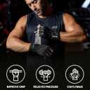 MhIL Workout Gloves for Men – Comfortable Gym Gloves for Men with Enhanced Grip for Safety and Hand Protection – Weight Lifting Protection with Wrist Wraps Support for Performance Boost and Style, No Size Foun