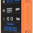 7-in-1 Portable Oxygen Monitor, Environmental O2 Monitor with Air Pressure, Temperature, Humidity, Stopwatch Rechargeable 3000mAh Battery, SD Card Data Logging Device for Hiking, Camping & Outdoor Use