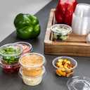 2 x Amazon Basics Disposable Plastic To-Go Cups and Lids, Mini, 2oz, 50 Count