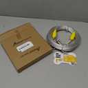 Petest 25ft Reflective Tie-Out Cable for Large Dogs Up to 90 Pounds (Yellow & Silver)