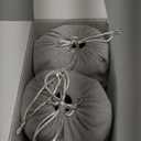 Airplane Pillow, Travel Pillows for Airplanes with Sleep Eye Mask, 360° Airplane Pillow for Long Flights, Car Road Trip, Car Headrest, Stop Bobblehead, Combo with Chin Strap,2-Pack Black