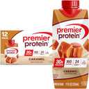 Premier Protein Shake, Caramel, 30g Protein, No Added Sugar, 24 Vitamins & Minerals to Support Immune Health, 11 fl oz, 12 Pack (BBD - 09/09/2027)