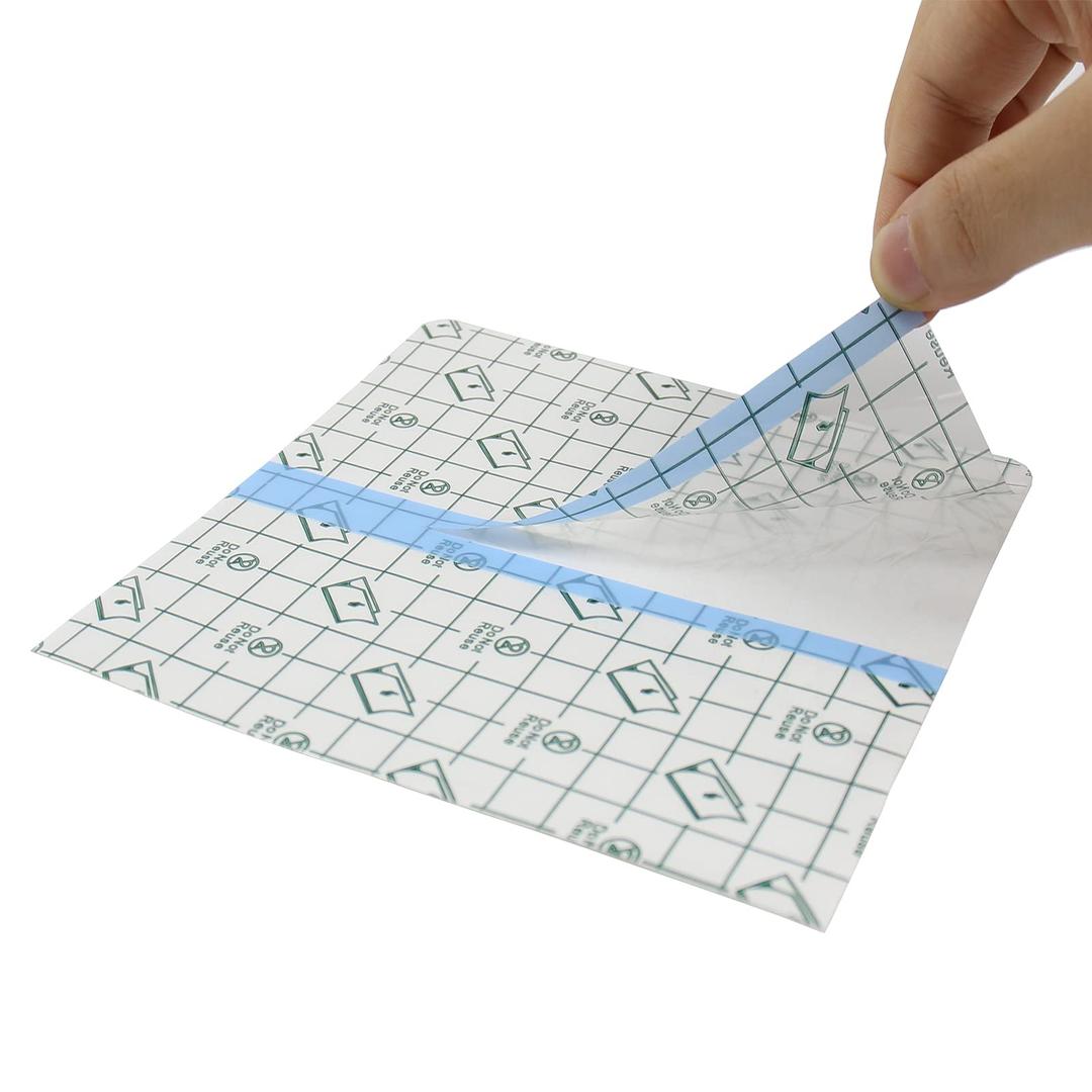 Transparent Waterproof Bandage 50 Pieces | 6 in x 8 in |-Clear Skin Protection Tape,Second Skin Bandage,Dressing Tape，Wound Water Resistant