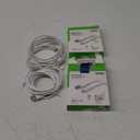 2 Pack Set Belkin BoostCharge Braided Lightning Cable - 6.6ft/2M - MFi Certified Apple iPhone Charger USB to Lightning Cable 6ft - iPhone Cable - iPhone Charger Cable - Apple Charger - USB Phone Charger - White