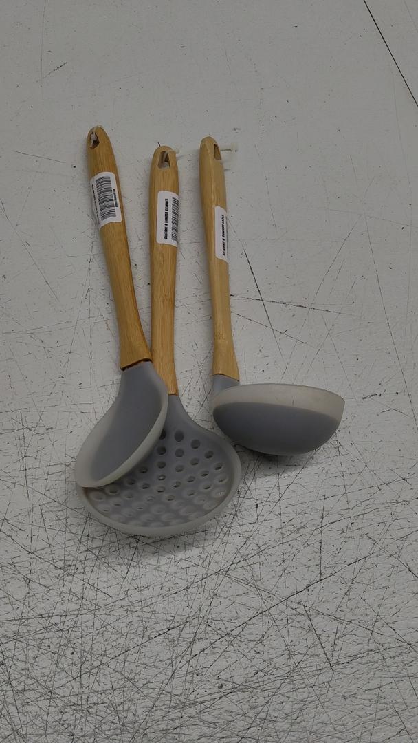 Silicone Cooking Spoons Set of 3