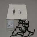 Frienda 12 Pcs Curtain Rod Brackets Adjustable Holder Wall for 1 Inch Diameter Curtain Rod General Bracket Hooks with Screws (Bright Black)