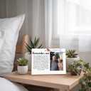 Memorial Picture Frame Gifts,Sympathy Gift for Loss of Loved One,Bereavement Grief Condolence Remember Me Photo Frame 4 x 6 Inch