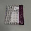 jinchan Striped Linen Kitchen Curtains 24 Inches Length Tier Curtains Farmhouse Modern Cafe Style Small Window Treatments Airy Light Filtering Rod Pocket for Living Room Bathroom 2 Panels Blue