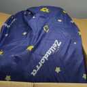 Twin Bed Tent Canopy, Space Indoor Blackout Privacy Toddler Bed Tent for Kids with Light, Portable Sleeping Floor Kids Playhouse (Blue, Twin Size) (Twin-76.4"L x 39"W x 49"H)