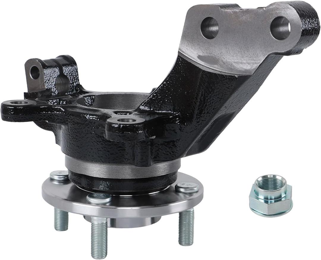 Front Left Steering Knuckle and Wheel Bearing Hub Set Replacement for Nissan Versa Note 2013-2019 BR935009LK
