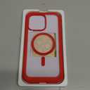 Miracase Magnetic for iPhone 15 Pro Max Case 6.7'' [Compatible with Magsafe] Full-Body Military Drop Proof for iPhone 15 ProMax Case with Built-in 9H Tempered Glass Screen Protector,Red