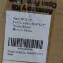 Persilux Free-Stop Cordless 100% Blackout Roller Shades for Windows, Natural Woven Fabric UV Protection Privacy Thermal Insulated Window Blinds for Indoor Windows, Home, Bedroom, Khaki 39" W x 72" H