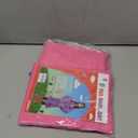 Rain Ponchos Raincoats for Kids, Reusable Boys Girls Rain Jackets Emergency with Hood for Family Disney Travel Outdoor (Rose Red)