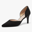 Closed Pointed Toe Heels for Women 3 Inch Pumps Kitten Dress Shoes Elegantes Comfortable Classic Wedding Party D'Orsay Work Shoes 9