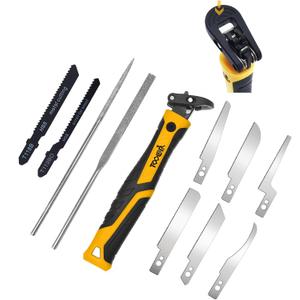10-In-1 Model Craft Hand Saw & File Set. DIY Mini Razor Saw&File Kit for Handcrafted, Modeling, Plastic, and Other Fine Cutting, Reliable Blade Quick Change Mechanism.