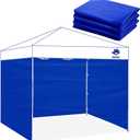 Fanpat Instant Canopy Tent Sidewalls for 10x10 Pop Up Canopy Waterproof,99% UV Protection，  Piece Sidewalls, Blue(3PCS Sidewall Only, Canopy Tent NOT Included)