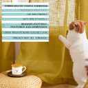 Yellow Sheer Curtains 63 Inch Length 2 Panels Boho Semi Privacy Light Filtering Drapes for Living Room,Faux Linen Window Curtins/Bedroom 63 Inches Long,Mustard Gold