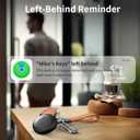 4 x 2026 Air Tracker Tags-4 Pack Bluetooth Tracker for Apple Find My app (iOS Only) Keys Finder, Smart Tag, Item Locator for Luggage, Backpack, Suitcases, Replaceable Battery (Black, 4 Pack)