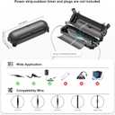 iwillink 4 Pack Outdoor Extension Cord Cover Waterproof - Weatherproof Electrical Connection Box for Outdoor Outlet, Plug, Socket, Christmas Holiday Decoration, Power Tool, Black