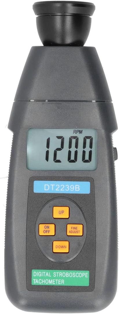 Digital Stroboscope Tachometer DT2239B Handheld Non RPM Meter for Industrial Maintenance and Testing