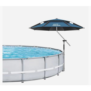 Above Ground Pool Umbrellas, Outdoor Pool Sunshade for Oval or Rectangular Swimming Pools, Multi-functional Patio Umbrella for Garden, Must have Pool Accessories (129*12*8cm)