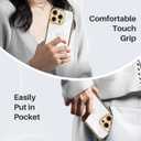 Compatible with iPhone 14 Pro Case, Works with Magnetic Wireless, Upgraded Full Camera Protection, Clear Back with Electroplated Edge, Slim Phone Case for iPhone 14 Pro Black