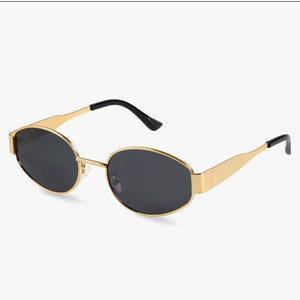 livho 2025 Trendy Oval Sunglasses - Stylish Polarized Shades for Everyday - Retro Metal Frames
