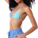 Roxy Womens Beach Casual Shorts Loose Fitted, Elastic Waist Drawcord Swim Shorts, Quick-Dry Board Shorts (Blue, L)