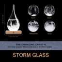 Christmas Unique Gifts, Storm Glass Weather Predictor,Christmas Snow Globe Barometer, Storm Glass Weather Station, Decorative Weather Predictor,Decorative Glass Bottles for Home and Office