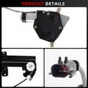 Rear Passenger Side Power Window Regulator Assembly with Motor Compatible for Dodge Durango Sport 1998-2003 Dakota Pickup 2000-2004 Right Replace 741-599 55256494AB 55256494, HG-078