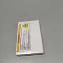 2-1/8 Inch (55 mm) Quartz Clock Insert, Zinc-Alloy Metal Case, Arabic Numeral, White Face (Silver)