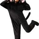 Cat Costume For Girls,Black Cat Noir Costume For Kids Dress Up,Prefect for Halloween,Animal Dress Up Party