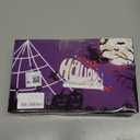 Halloween Decorations Outdoor Spider Web Lights,16.4Ft 220 LED Lighted Spider Web Light up with 8 Modes Waterproof Timer for Yard House Halloween Outdoor Decor Purple Spiderweb