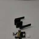 TICONN Matte Black Door Handle Heavy Duty, Reversible Square Door Lever for Bedroom, Bathroom, Rooms (Privacy, 1 Pack)