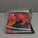 1008 Card Binder 9 Pocket, 3-Ring Trading Card Binder with 56 Page Removable Sleeves,Waterproof Trading Card Holder Collection Card Album Carrying Organizer Case for MTG TCG Cards- Fire CHAR (red)