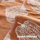 FUTEI Fall Pumpkins Throw Pillow Covers 12x20 Inch Set of 2,Soft Faux Cashmere Lumbar Pillow Cases for Autumn Thanksgiving Holiday Home Decorations (Burnt Orangewhite Pumpkins)