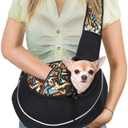 Portable Pet Carrier Sling Hands-Free Adjustable Crossbody Bag Breathable for Dogs and Cats(M-Style 4)