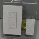 Lutron Caseta Original Smart Dimmer Switch (Lutron Smart Hub Required), for LED Lights, 150 Watt, Single-Pole/3-Way, No Neutral Required, PD-6WCL-WH-2, White, 2 Pack