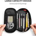 Video Game Controller Background Pencil Case Bag Pen Holder Pouch School Office Marker Desk Organizer Stationery Storage For Kids, Students